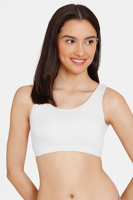 Zivame Girls Double Layered Non Wired Full Coverage Slip-on Beginner Bra (Pack of 2) - Multicolor — image 2
